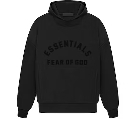 Black Essentials Hoodie