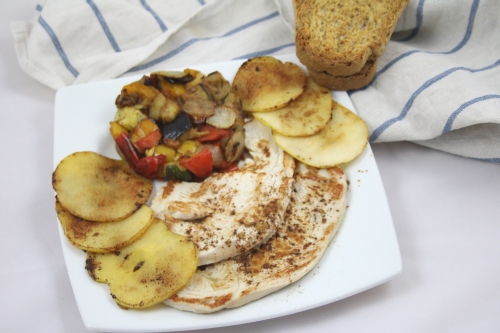 01. Manzana a la sarten con pavo en blog de recetas fitness 500 pixels