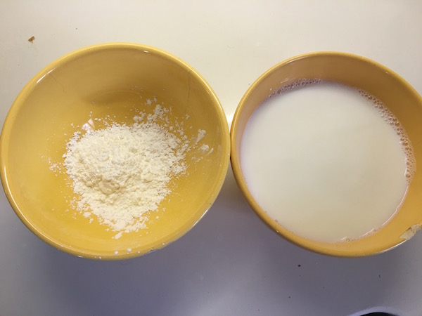 04. Bechamel para el pollo con salsa de almendras en blog de recetas fitness