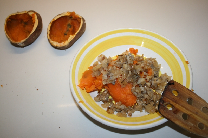 07. Rellenar los boniatos en blog de fitness con recetas fitness