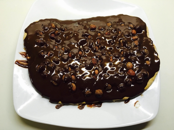 09. Cubrir con chocolate toda la torta bombón fit en blog de fitness para mujeres y blog de recetas fitness