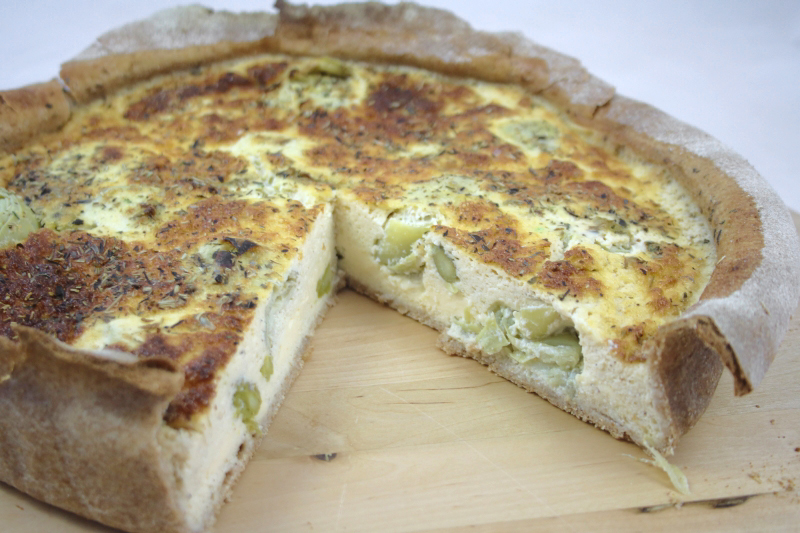 12. Bodegon quiche de espárragos en blog de recetas fitness y blog de fitness para mujeres