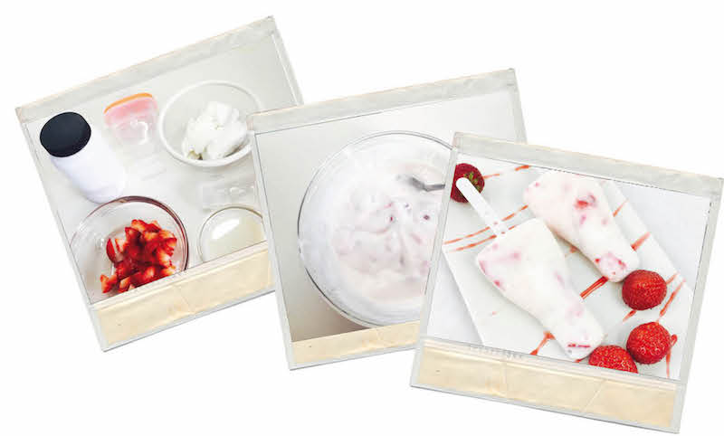 Helados de queso y fresa fit en tu blog de recetas fitness para mujeres