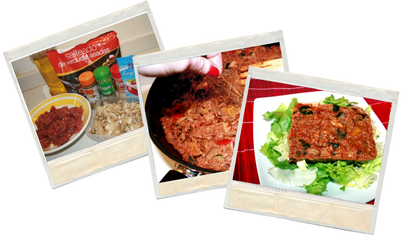 Pastel de verduras y ternera fit en blog de nutrición