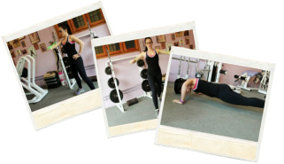 Pectoral con bandas elásticas en blog de fitness para mujeres