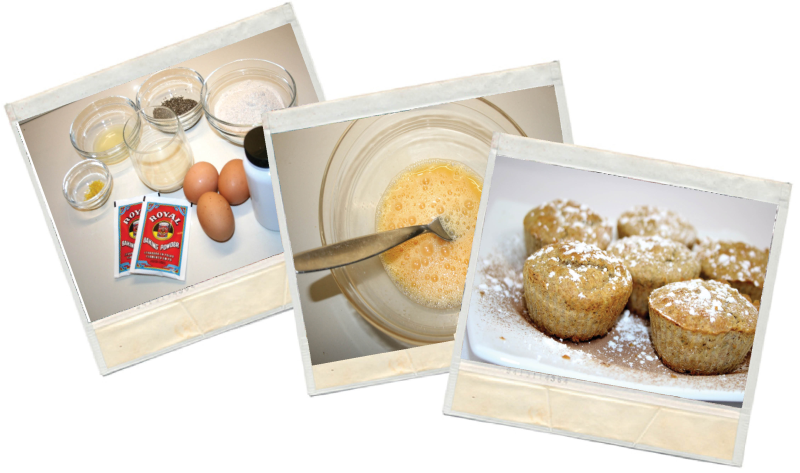 Receta fitness de madalenas de limón y semillas de chía