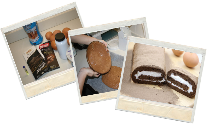 Tronco de chocolate sin azúcres ni harinas en blog de recetas fitness