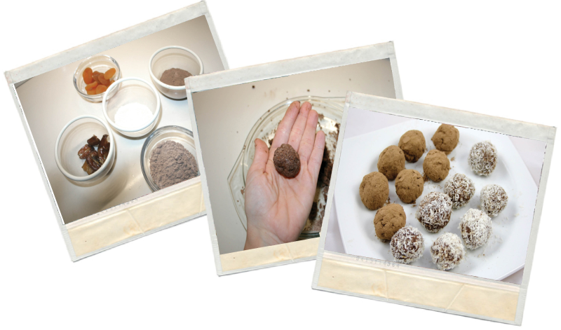Trufas recuperadoras postjercicio en blog de fitness para mujeres y blog de recetas fitness